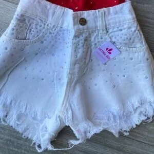 SHORT CON STRASS Y BRILLOS
