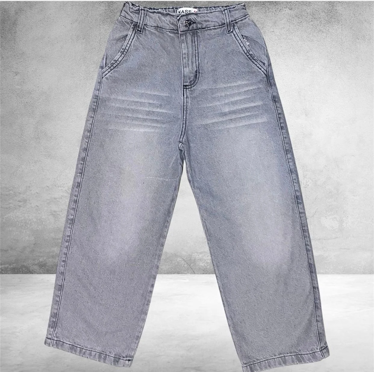 JEANS BAGGY GRIS CLARO